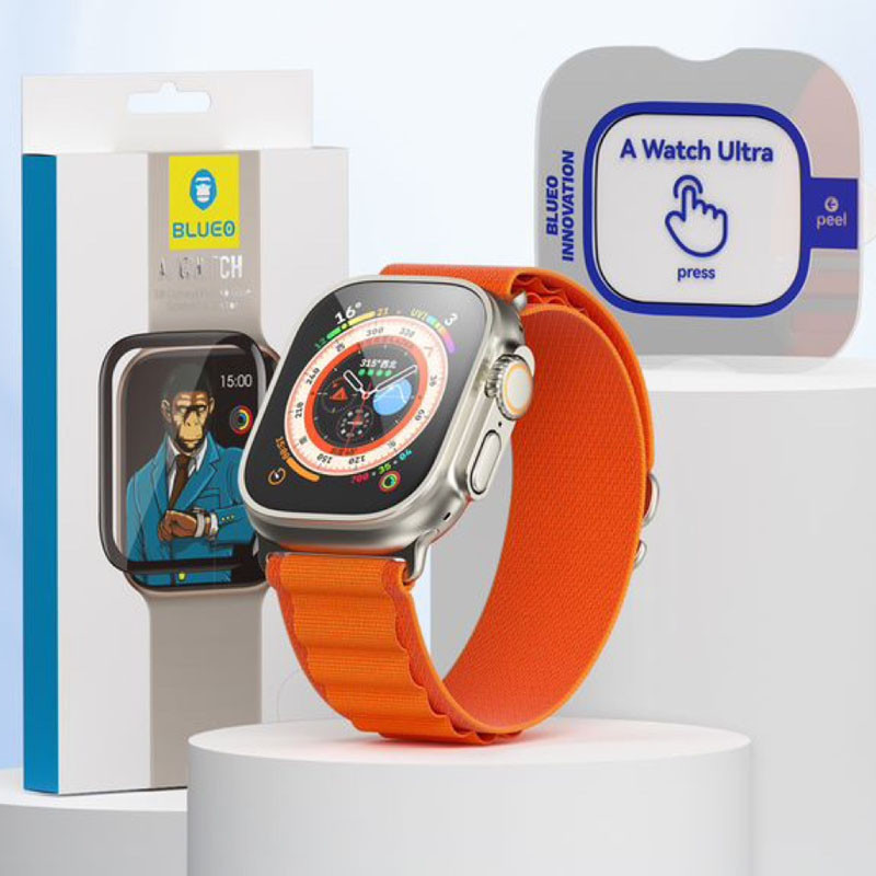 Защитное 2.5D стекло Blueo Corning Gorilla Glass для Apple Watch Ultra 1/2/3 49mm Херсон - изображение 7
