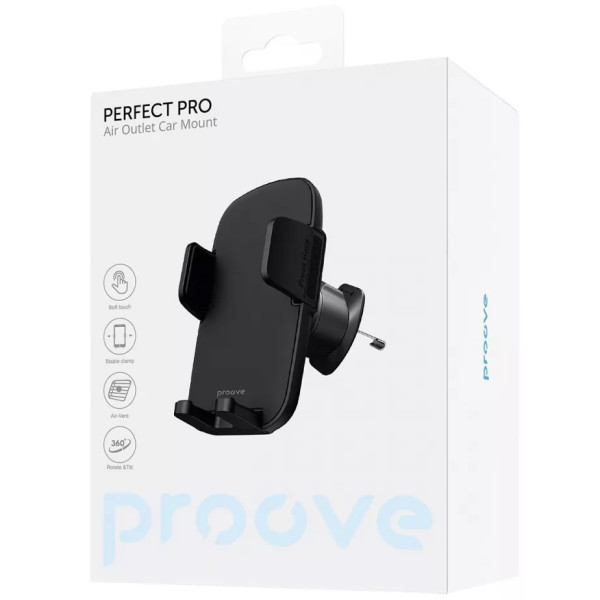 Автомобільний тримач Proove Perfect Pro Air Outlet Car Mount Black (CHPP00000001) (Код товару:41513) Харків - зображення 5