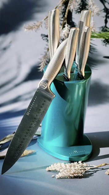 Набір ножів Edenberg EB-11021-Turquoise 6 предметів бірюзовий Київ - зображення 1