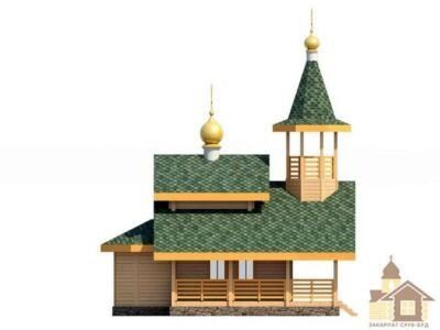 Дерев’яна церква з оциліндрованих колод під ключ Одеса - зображення 5