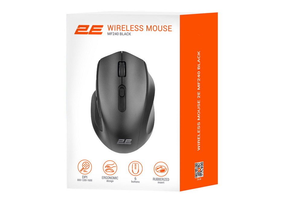 Мышь компьютерная безпроводная 2Е Silent WL 2E-MF240WB черная Київ - зображення 8