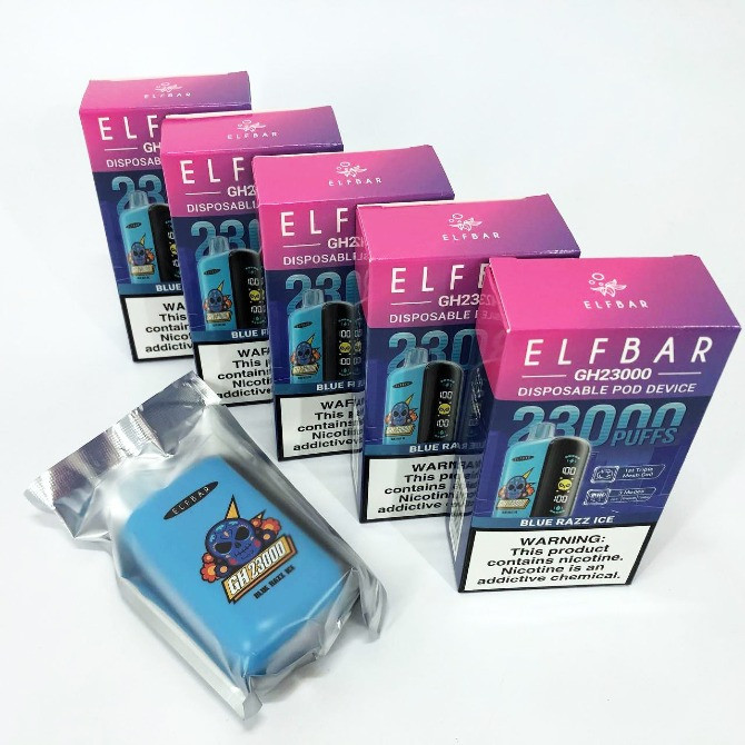 Електрона сигарета ELF BAR 5% на 23000 тяг (Синя Малина) Днепр - изображение 3