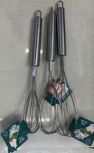Вінчик кухонний Stenson R-90332-25 25 см сріблястий Київ - зображення 1