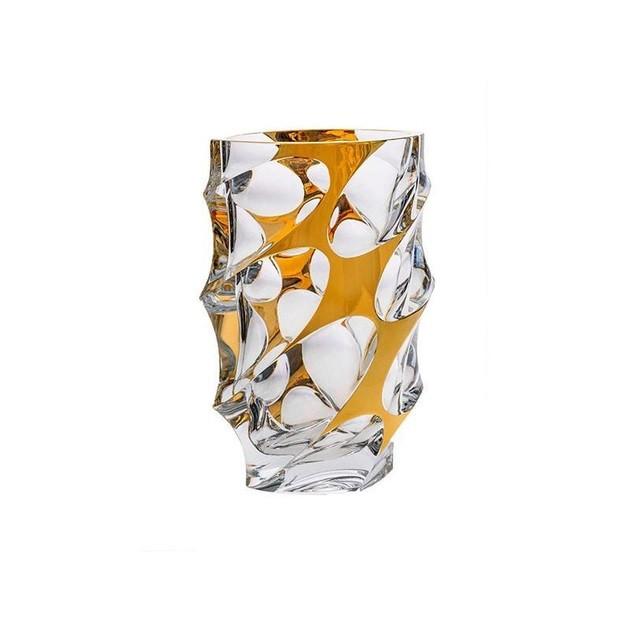 Ваза Bohemia Calypso Gold 89j65/0/79j95/280 28 см Київ - зображення 1