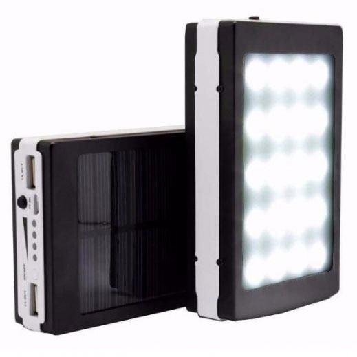 Power Bank 30000 mAh мобільне зарядне з сонячною панеллю та лампою Луцьк - зображення 3