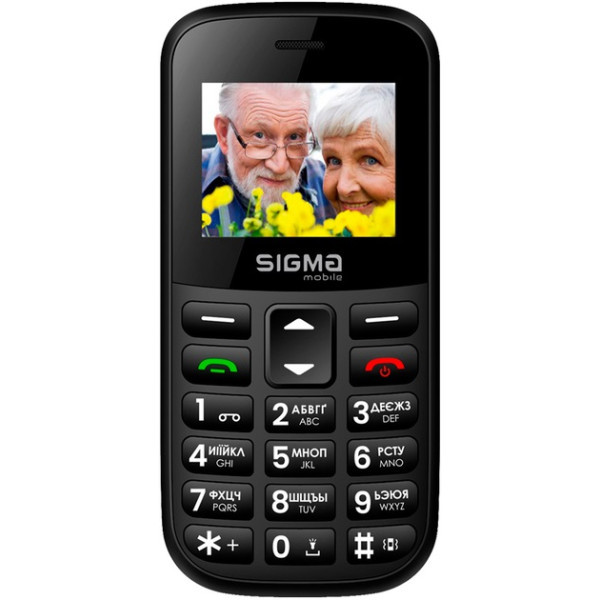 Телефон Sigma Mobile Comfort 50 Easy Black (Код товару:40071) Харків - зображення 1