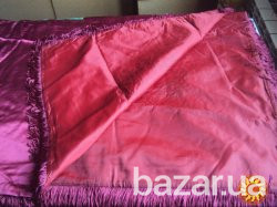 Покрывала на кровать атлас вышивка вишневое Киев - изображение 4
