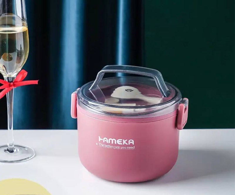 Ланч бокс харчовий 11633 1000 мл рожевий Київ - зображення 1