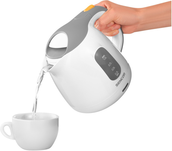 Электрочайник Sencor SWK 1100WH 1 л белый с серым Київ - зображення 9
