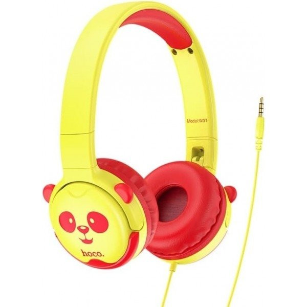 Навушники Hoco W31 Childrens Yellow/Red Харків - зображення 1