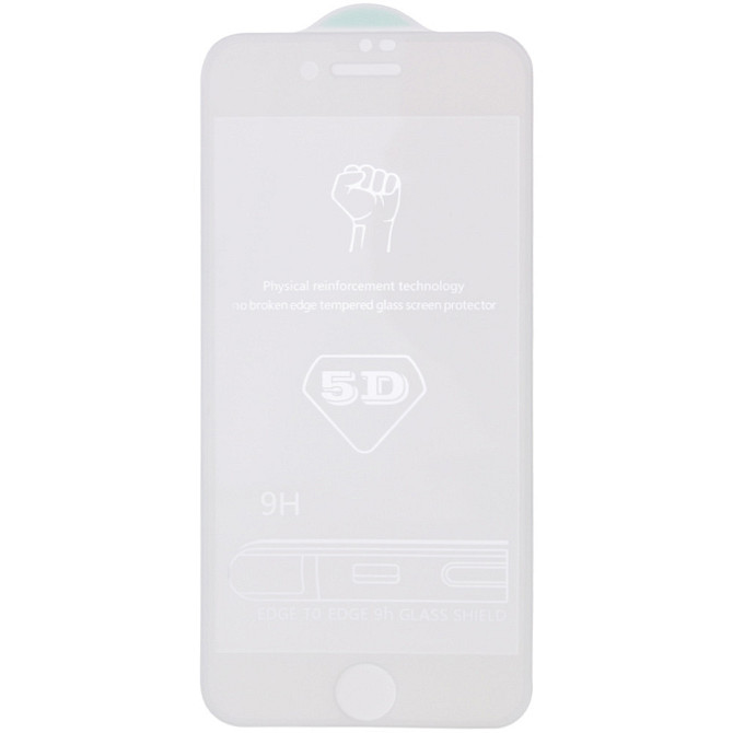 Защитное стекло 5D Hard (full glue) (тех.пак) для Apple iPhone 6/6s (4.7") Херсон - изображение 2