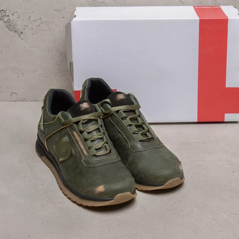 Мужские кожаные кроссовки Clasic model Green Київ - зображення 6