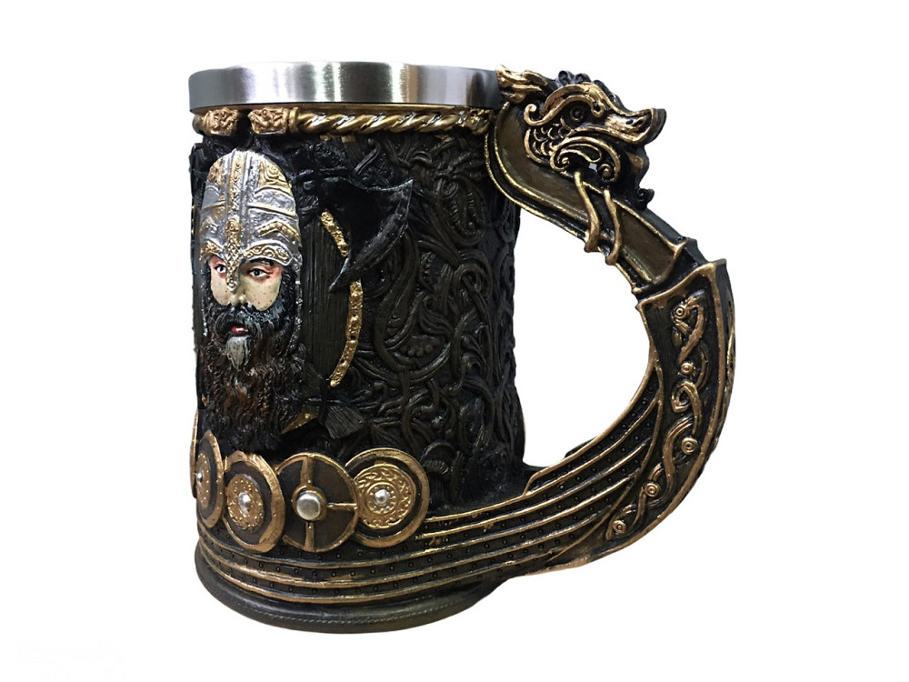 Кружка Чашка Бокал Викинг Воин таинство 3 Молот Тора Нержавеющая Сталь (код 00516) Київ - зображення 7