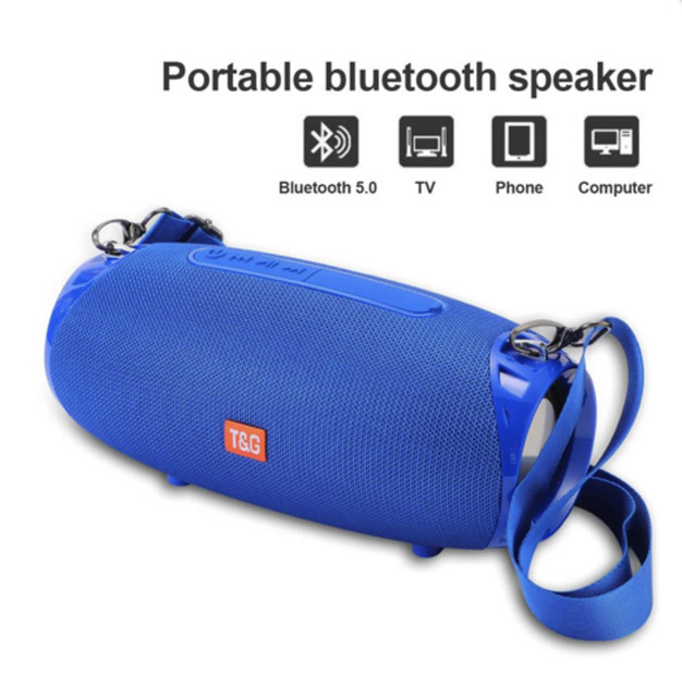Колонка портативная Bluetooth T&G TG534 blue синяя Киев - изображение 2