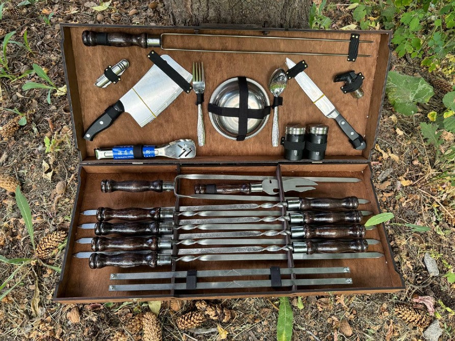 Подарунковий набір.Набір Шампурів у Дерев'яному Кейсі. Полтава Полтава - зображення 10