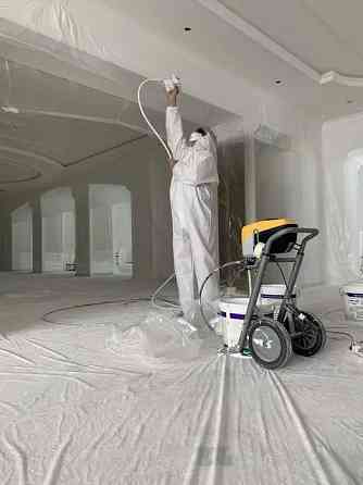 Безвоздушне Фарбування - стін, стелі , колон - висока якість Київ