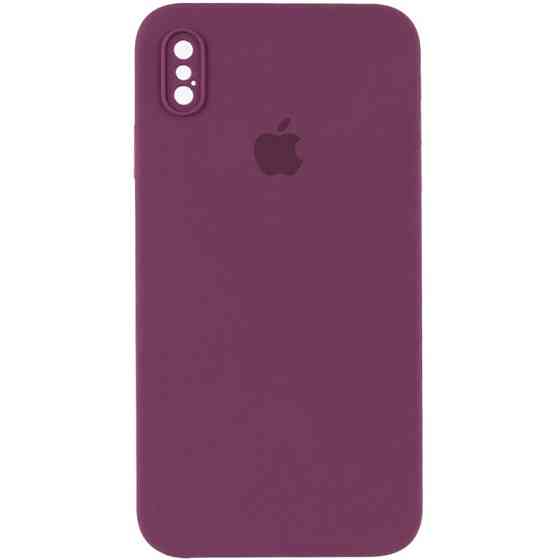 Чехол Silicone Case Square Full Camera Protective (AA) для Apple iPhone X / XS (5.8") Херсон