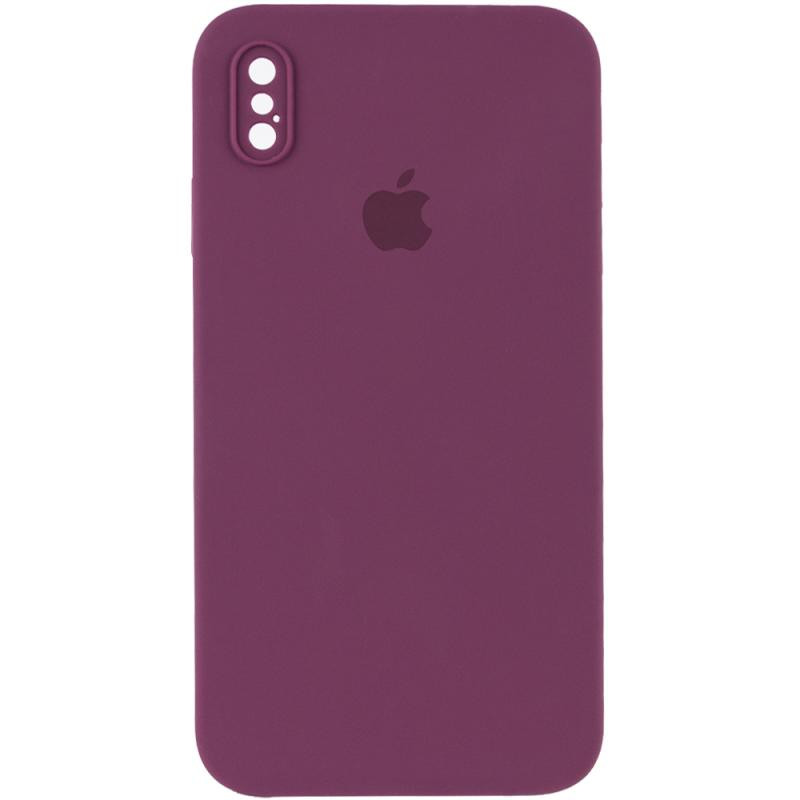 Чехол Silicone Case Square Full Camera Protective (AA) для Apple iPhone X / XS (5.8") Херсон - зображення 4
