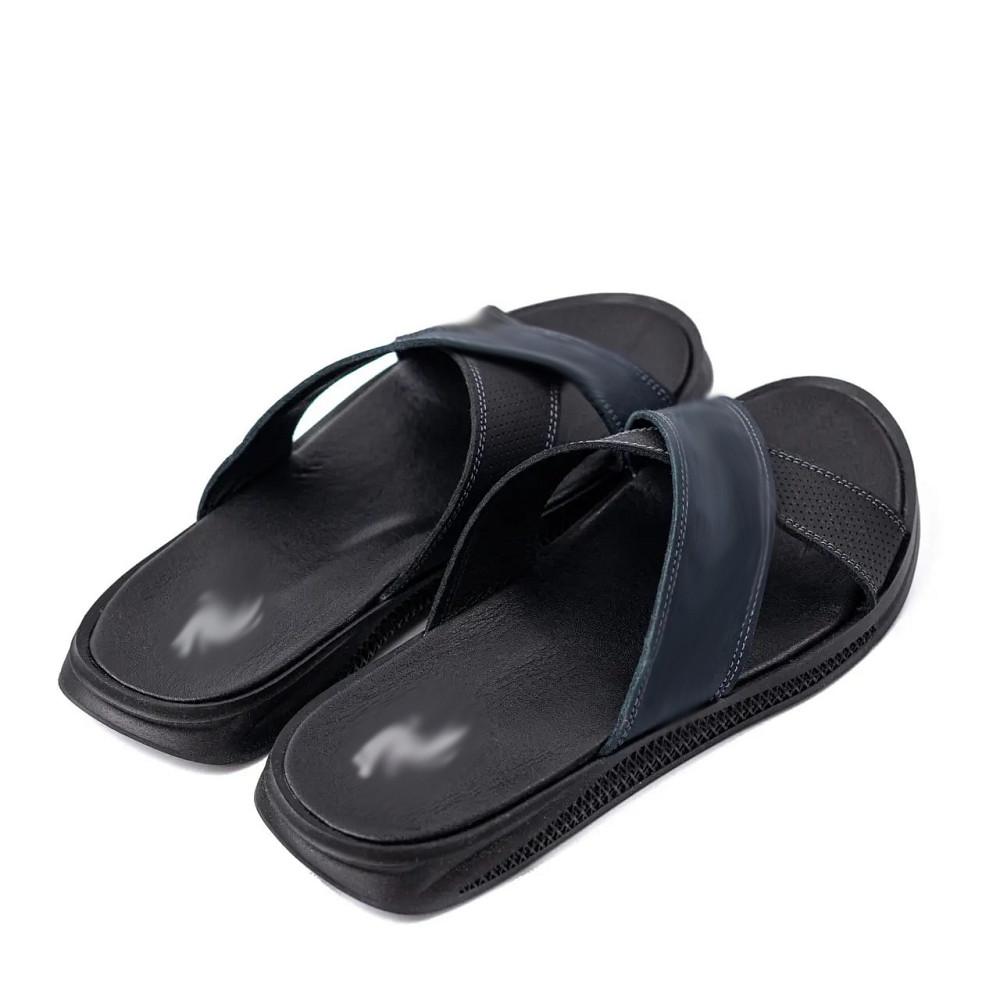 Мужские кожаные  летние шлепанцы-сланцы Київ - зображення 4