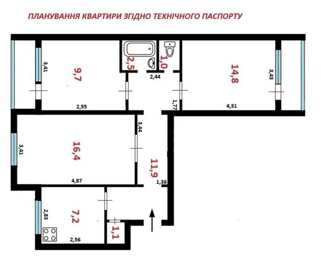продажа 3-к квартира Киев, Оболонский, 80000 $ Киев - изображение 7