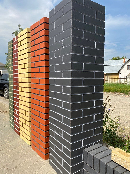 Клінкерна цегла у форматі суцільних стовпів від виробника. Бориспіль Київська область. Бориспіль - зображення 2