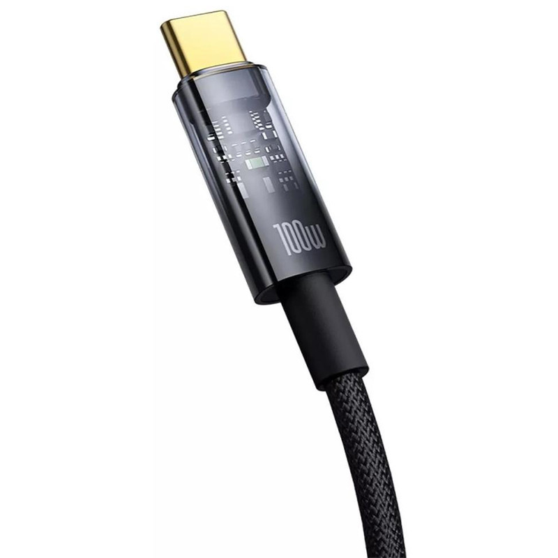 Дата кабель Baseus Explorer with Auto Shutdown Type-C to Type-C 100W (1m) (P103197031) Херсон - зображення 3