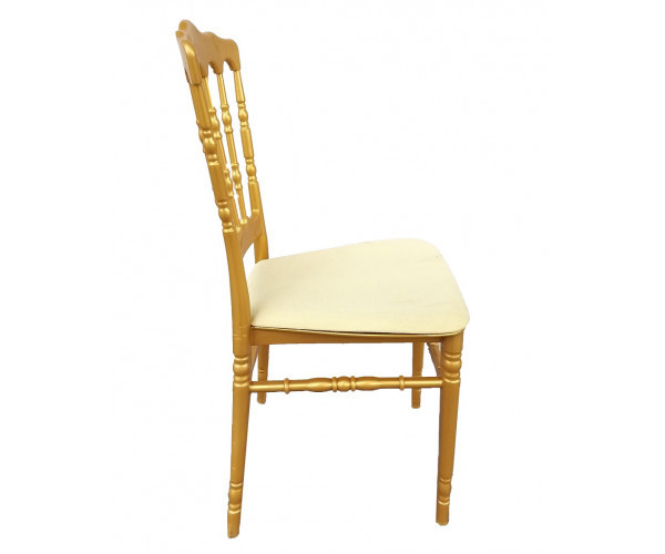 Стілець Наполеон пластиковий золотий Дніпро - зображення 2