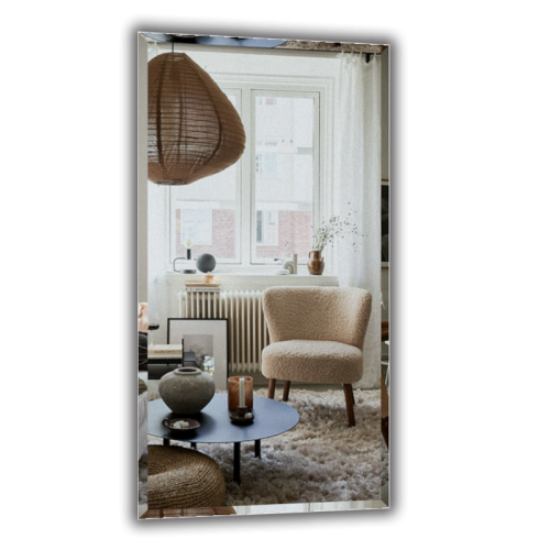 Дзеркало прямокутне з фацетом 30мм, 1500 х 800 мм. Київ - зображення 1