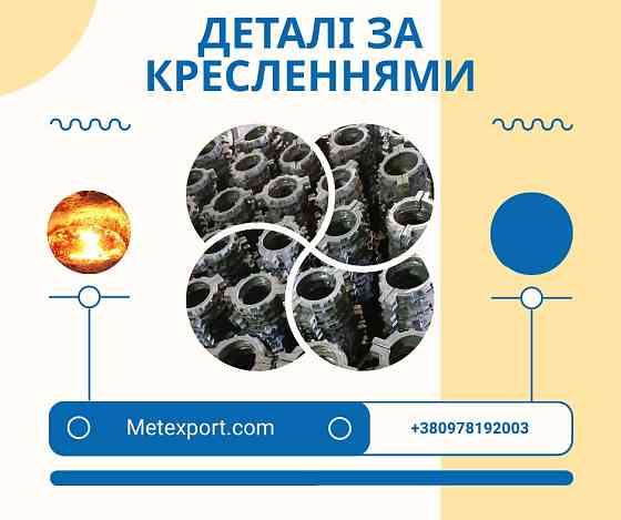Литі високоякісні деталі, різного ступеня складності Каменское (Днепродзержинск)