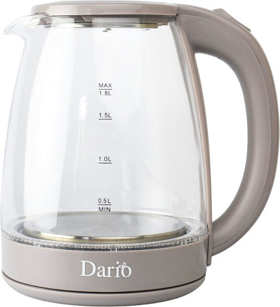 Электрочайник Dario DR-1802 grey 1.8 л серый Київ - зображення 1