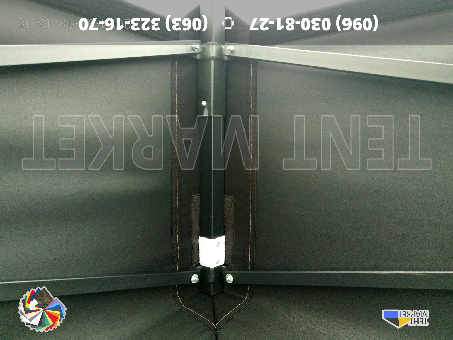 Шатер розсувний 4,5х3 Heavy Line Quality Чорний. Шатри розсувні намети палатки виготовлення тенти Запорожье - изображение 4