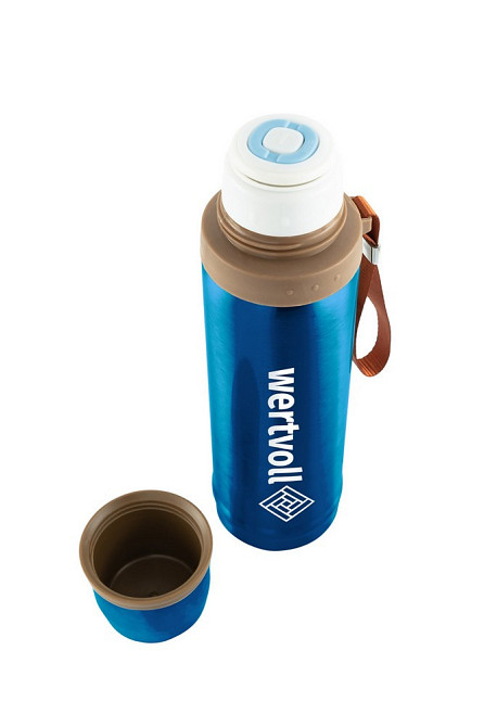 Термос WERTVOLL "ENJOY" 750 мл SS синий RX-7000BU Харків - зображення 3