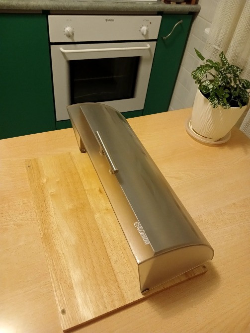 Хлібниця на деревяній основі. Майже нова.ова Тернопіль - зображення 1