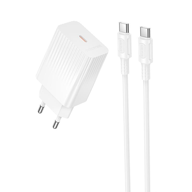 СЗУ Borofone BAS75A Source PD30W (1USB-C) + кабель Type-C to Type-C Херсон - изображение 1