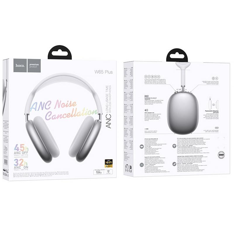 Накладные беспроводные наушники Hoco W65 Plus Happy ANC Херсон - зображення 4