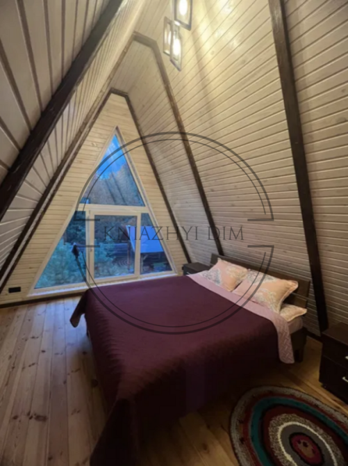 А-Фрейм будинок+41 сотка+ліс+3хв до річки+чан з каміння для відпочинку, бізнесу, ретрит-відпочинок Київ - зображення 3