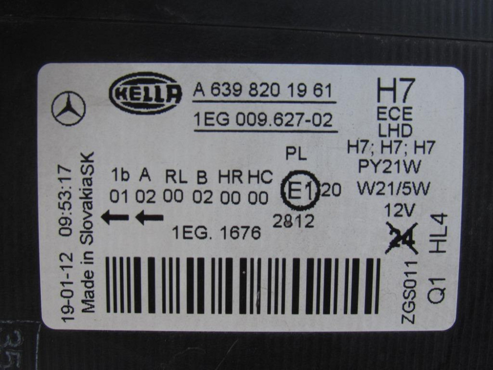 Фара правая Mercedes Vito w639 2010-2014 Ковель - зображення 2