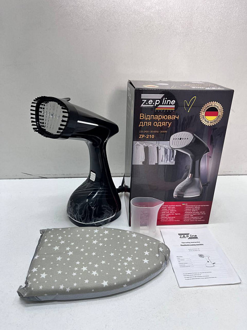 Отпариватель вертикальный ручной для одежды Zepline ZP-210-Black 3000 Вт черный Київ - зображення 9
