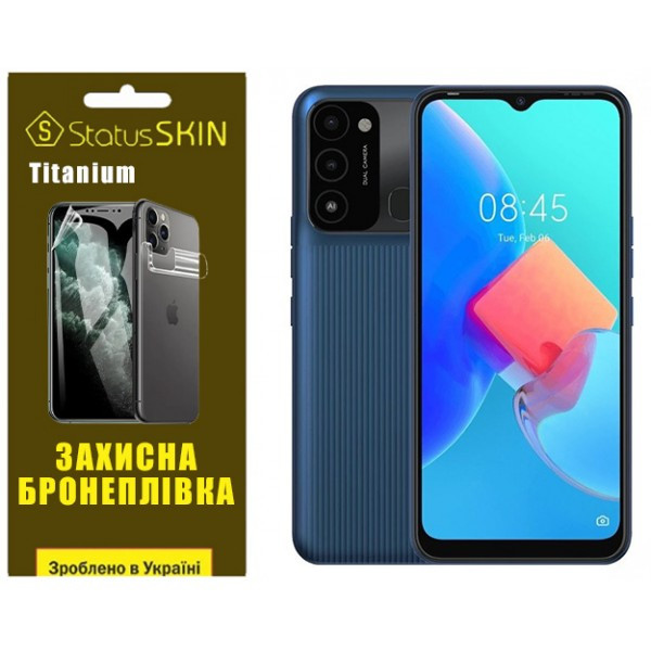 Поліуретанова плівка StatusSKIN Titanium для Tecno Spark Go 2022 (KG5m) Глянцева (Код товару:36105) Харків - зображення 1