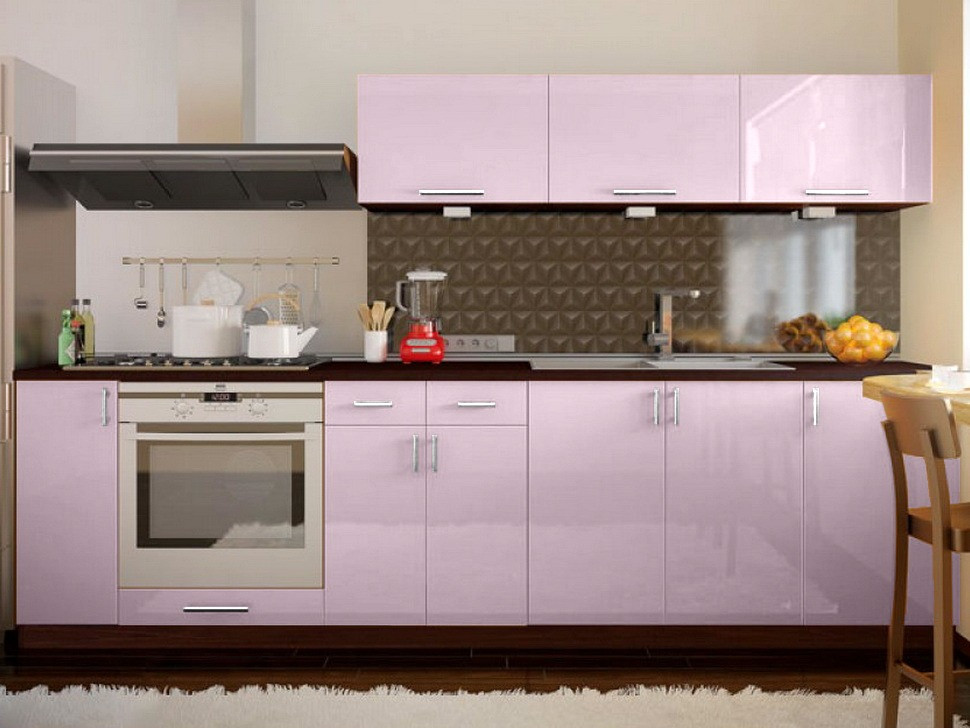 Пряма кухня ВІП-Майстер Марго фатін 2,7 метра ❀ VIP-Master Margo 2700 Київ - зображення 5