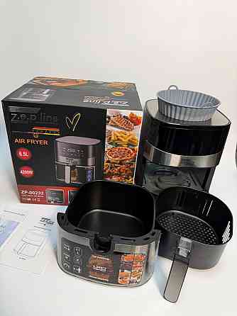 Аэрогриль мультипечь на два тэна с силиконовой формой Zepline ZP-00233 6.5 л 4200 Вт Київ