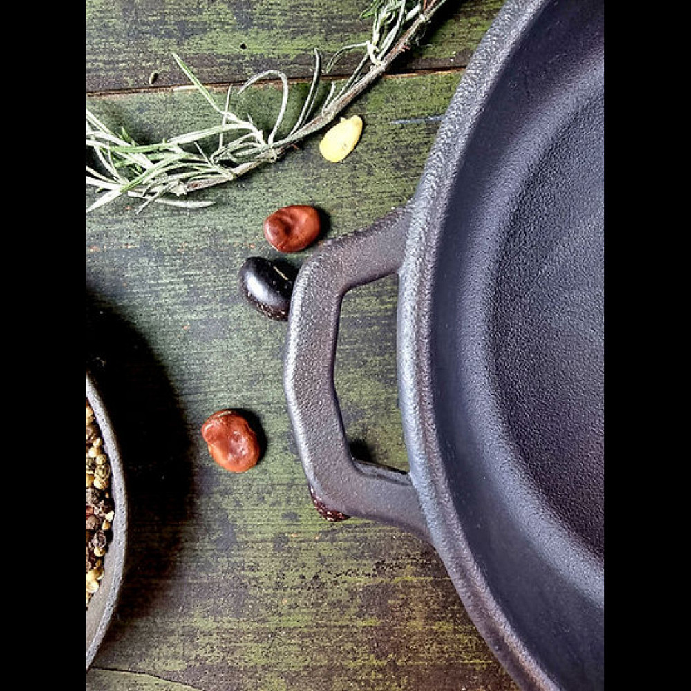 Сковорода чугунная Maysternya с крышкой 26х4 см Т303С3 Одеса - зображення 8