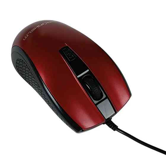 Мышь компьютерная проводная Grunhelm M-342WD красная Київ