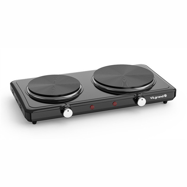 Электроплита Vilgrand VHP182F BLACK 2500 Вт черная Київ - зображення 1