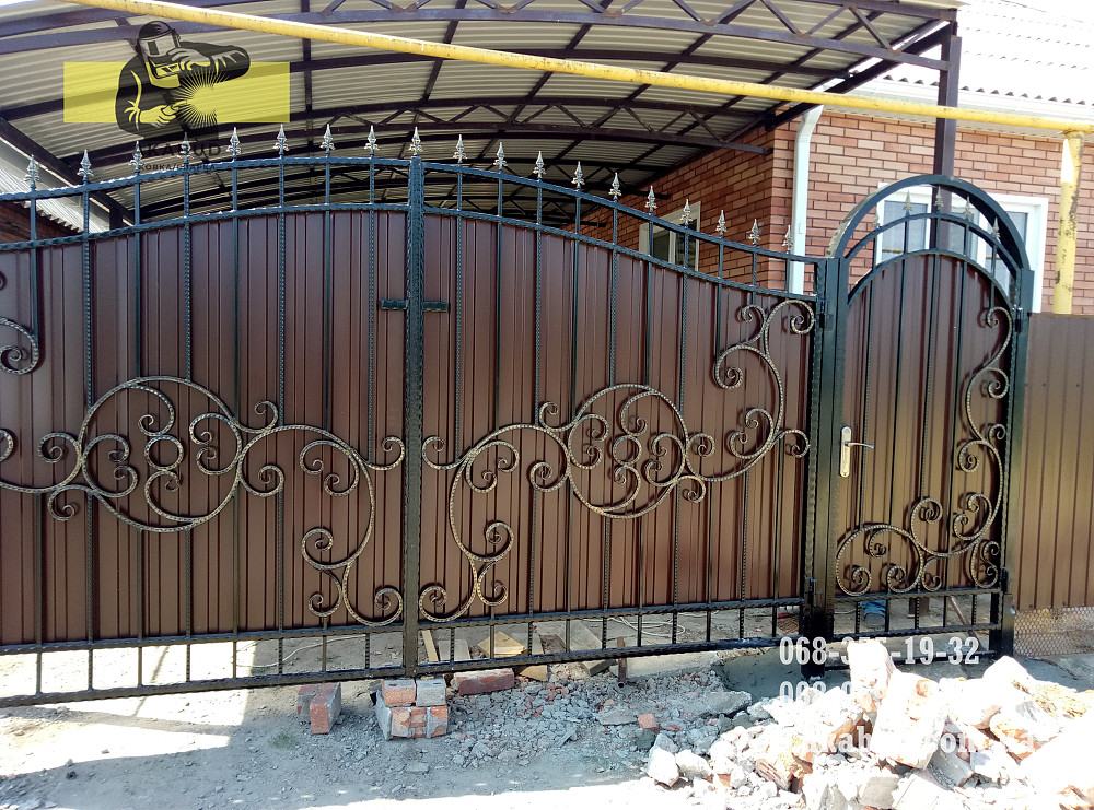 Ворота розпашні прості, ворота відкатні, навіси. Кривий Ріг - зображення 2