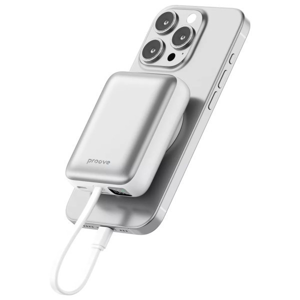 Power Bank Proove Neutron 22.5W 10000mAh Silver/White (PBNE22022206) (Код товару:42991) Харьков - изображение 3