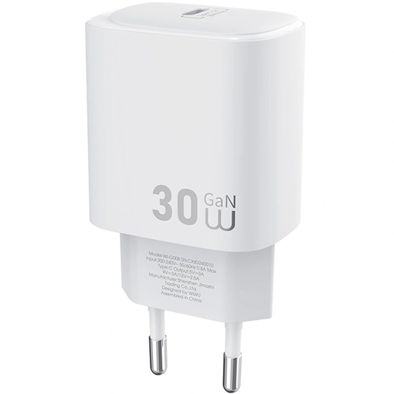 СЗУ WIWU G008 Essen PD30W GaN (1USB-C) Херсон - изображение 5