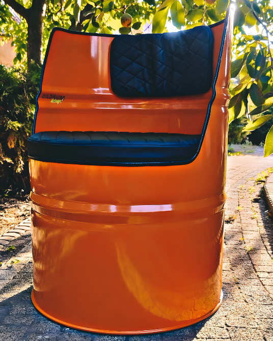 Крісло з металевої бочки з вашим логотипом | Дизайнерські лофт крісла з бочок Киев - изображение 9