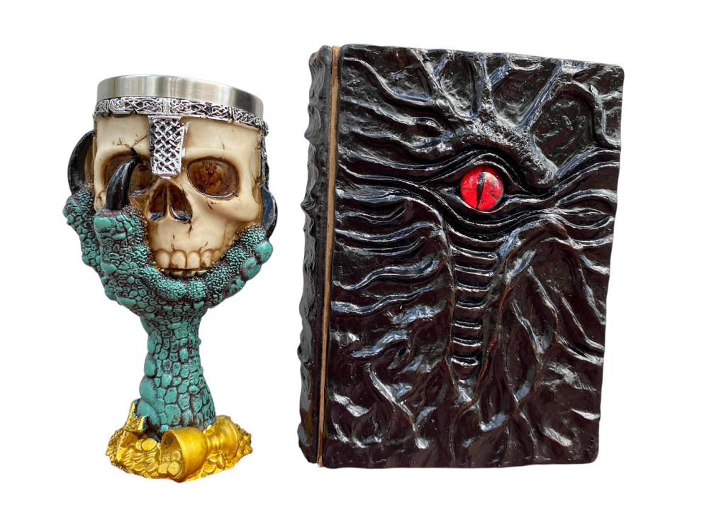 Подарочный набор Бокал 3D Лапа Дракона и Блокнот 3D «Книга, что смотрит в ответ» Київ - зображення 1