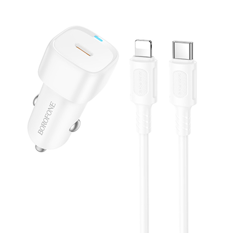 АЗУ Borofone BZ34A Cloud PD20W (1USB-C) + кабель Type-C to Lightning Херсон - зображення 1